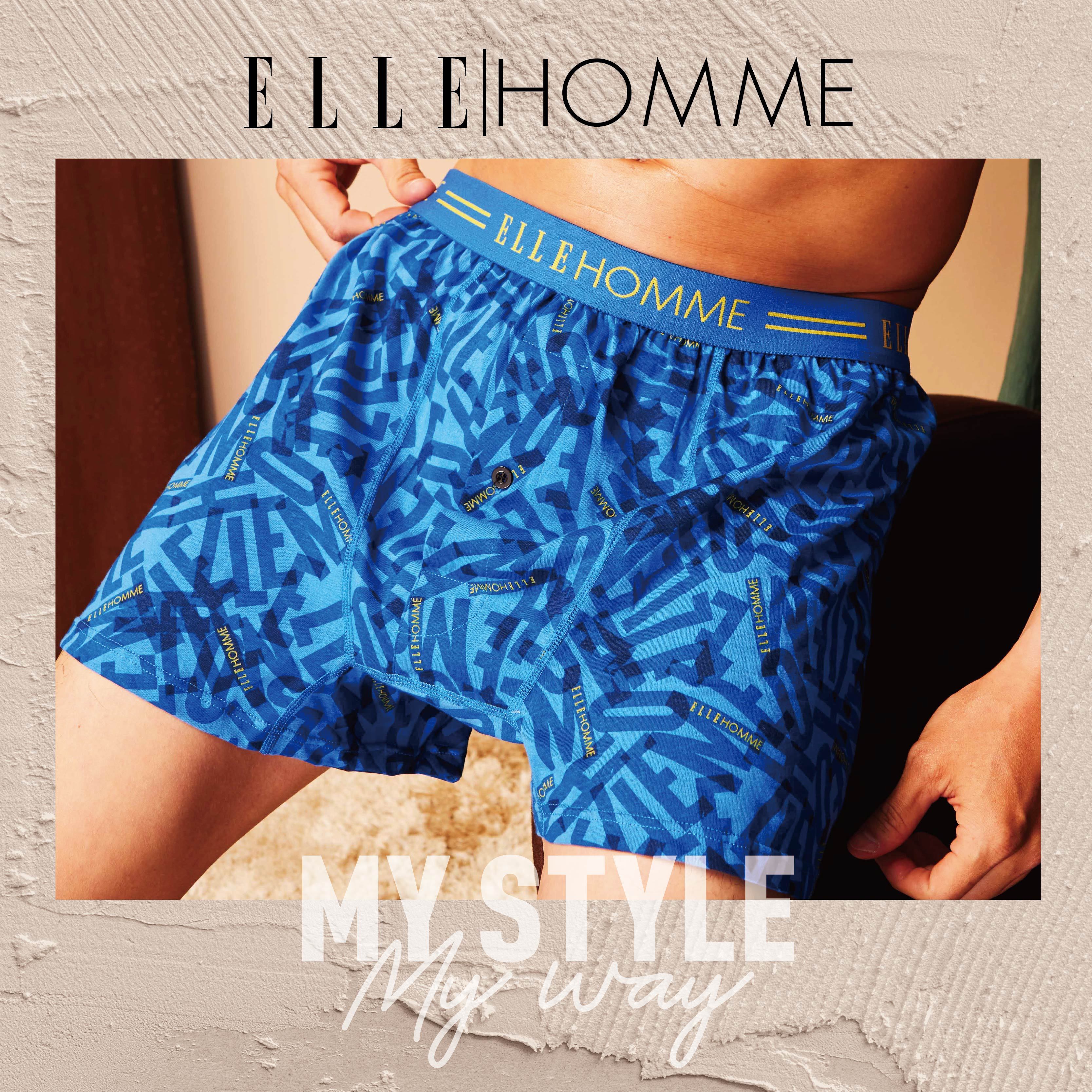 【ELLE HOMME】空氣棉平口褲