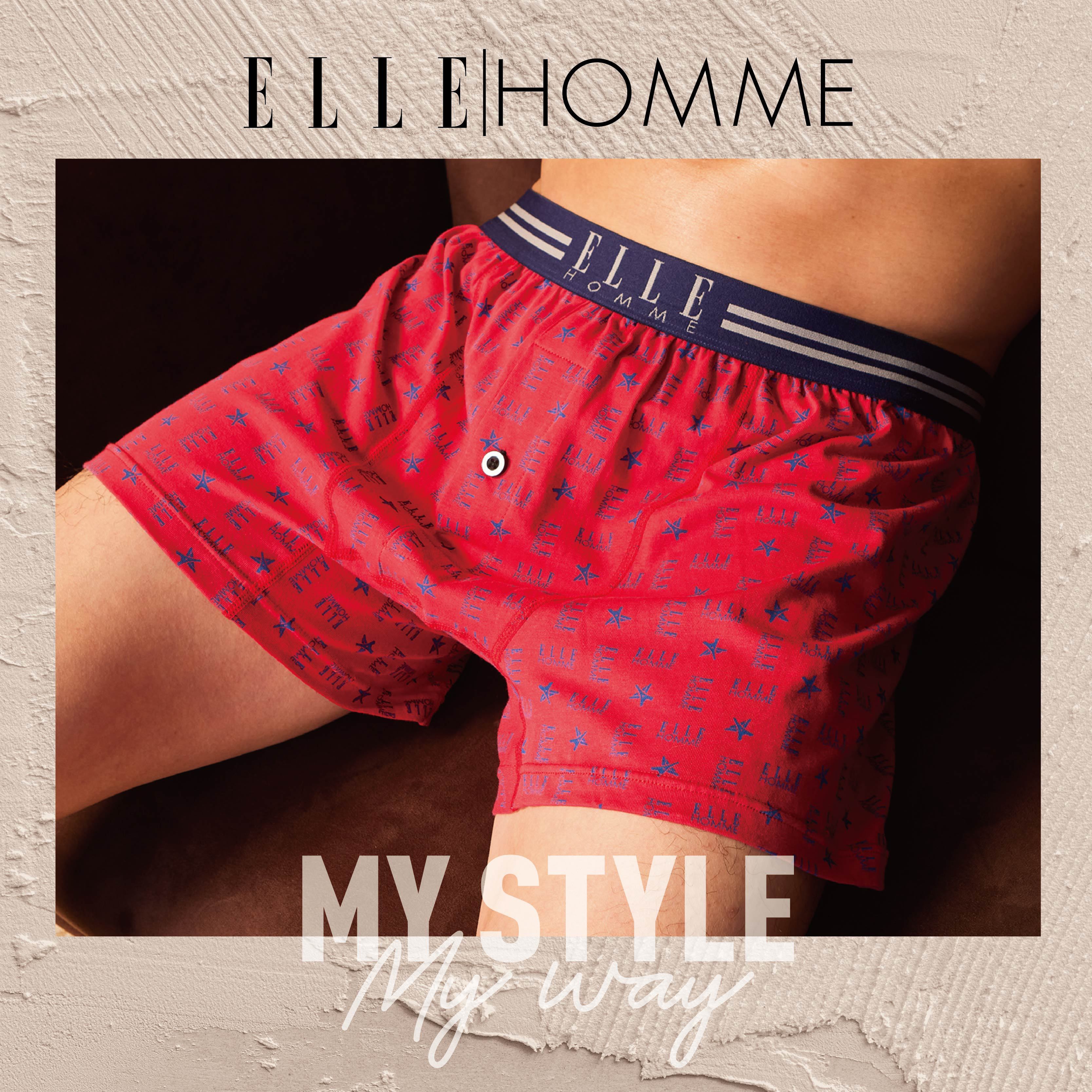 【ELLE HOMME】空氣棉平口褲