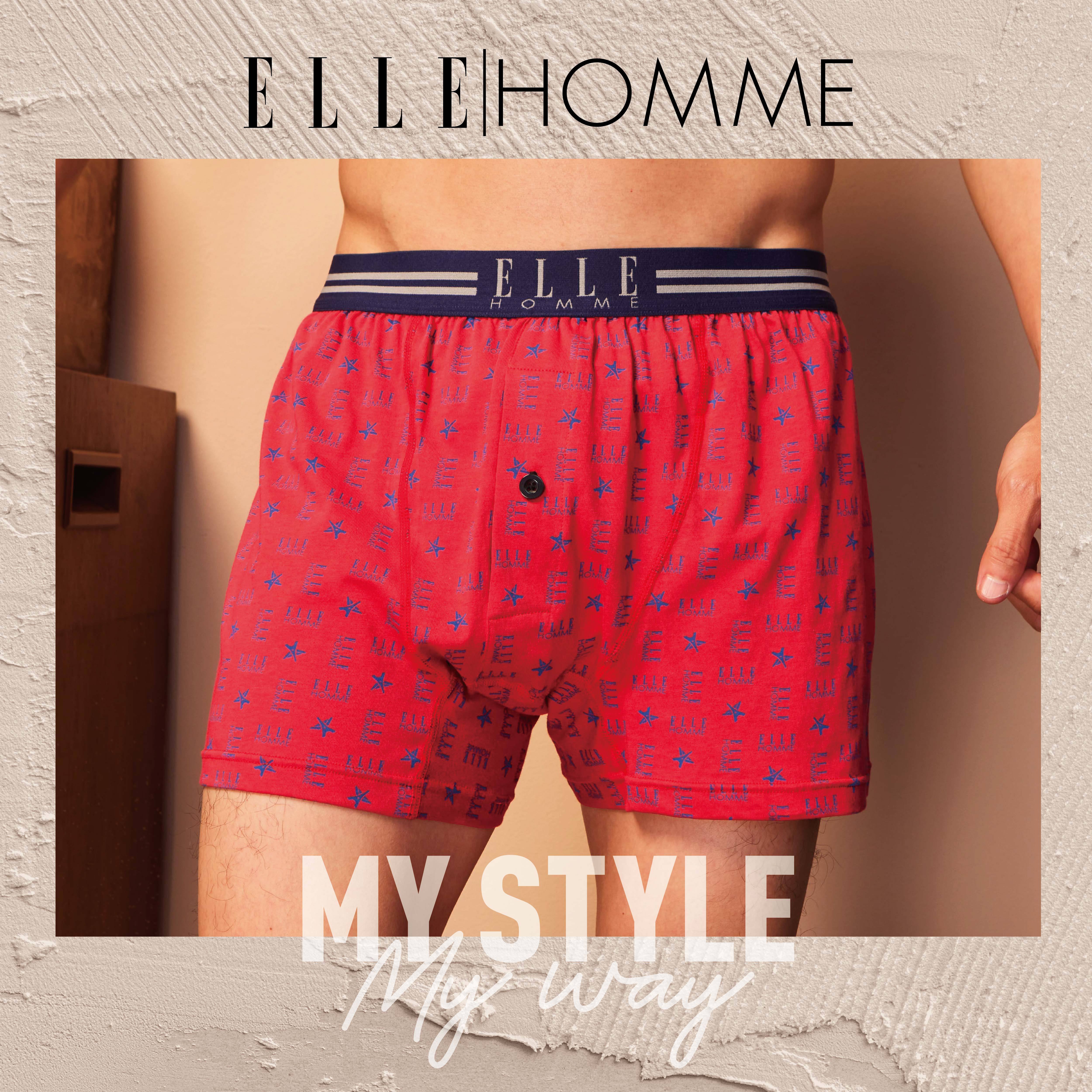 【ELLE HOMME】空氣棉平口褲